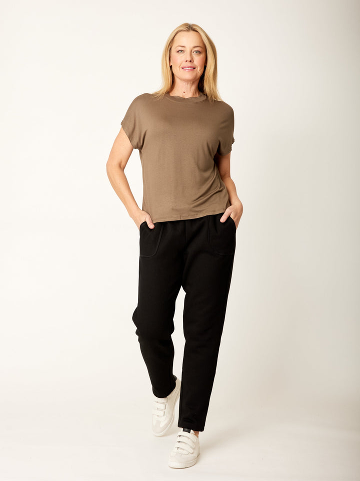 Lux Fleece Leisure Pant - Black- 32231