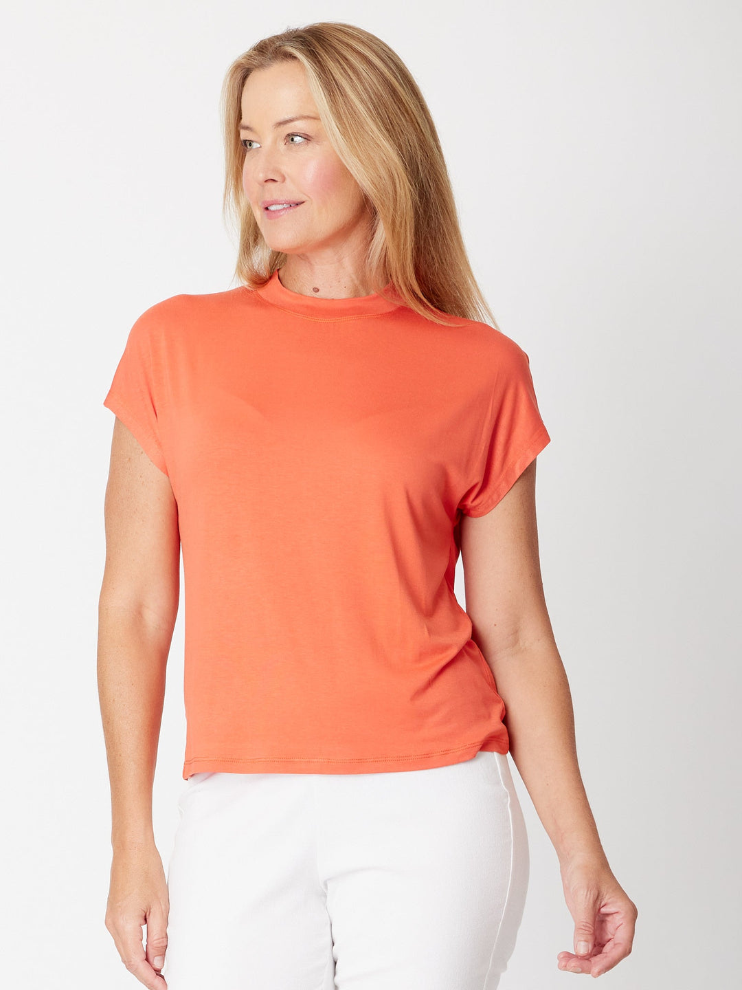 Cap Under Jacket Top --  Rust - 25892