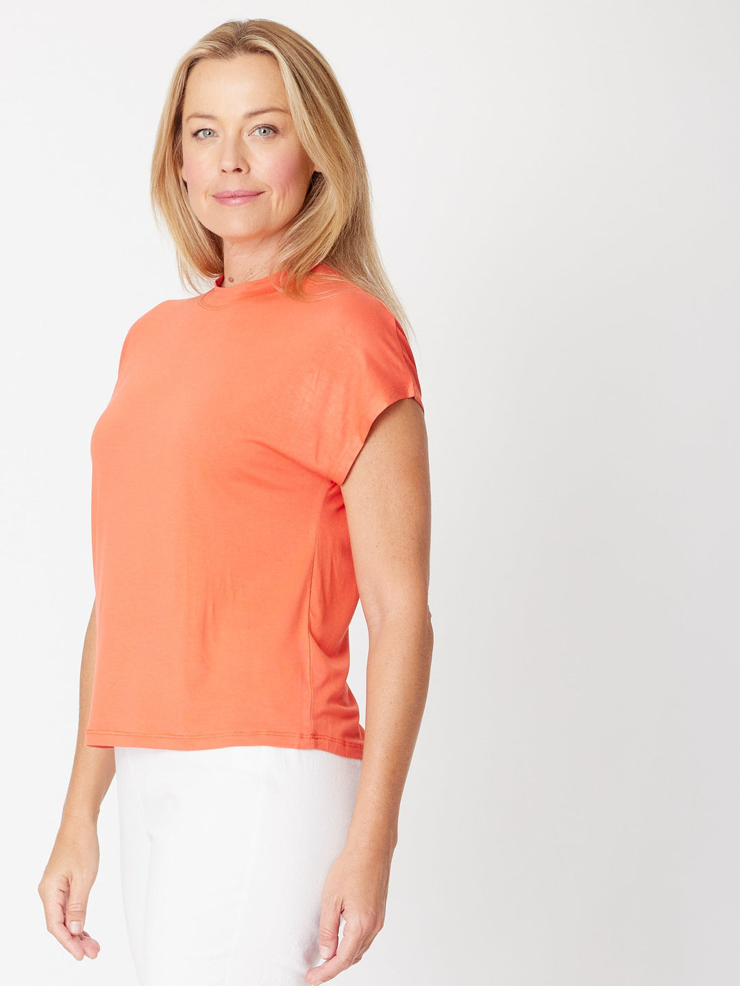Cap Under Jacket Top --  Rust - 25892