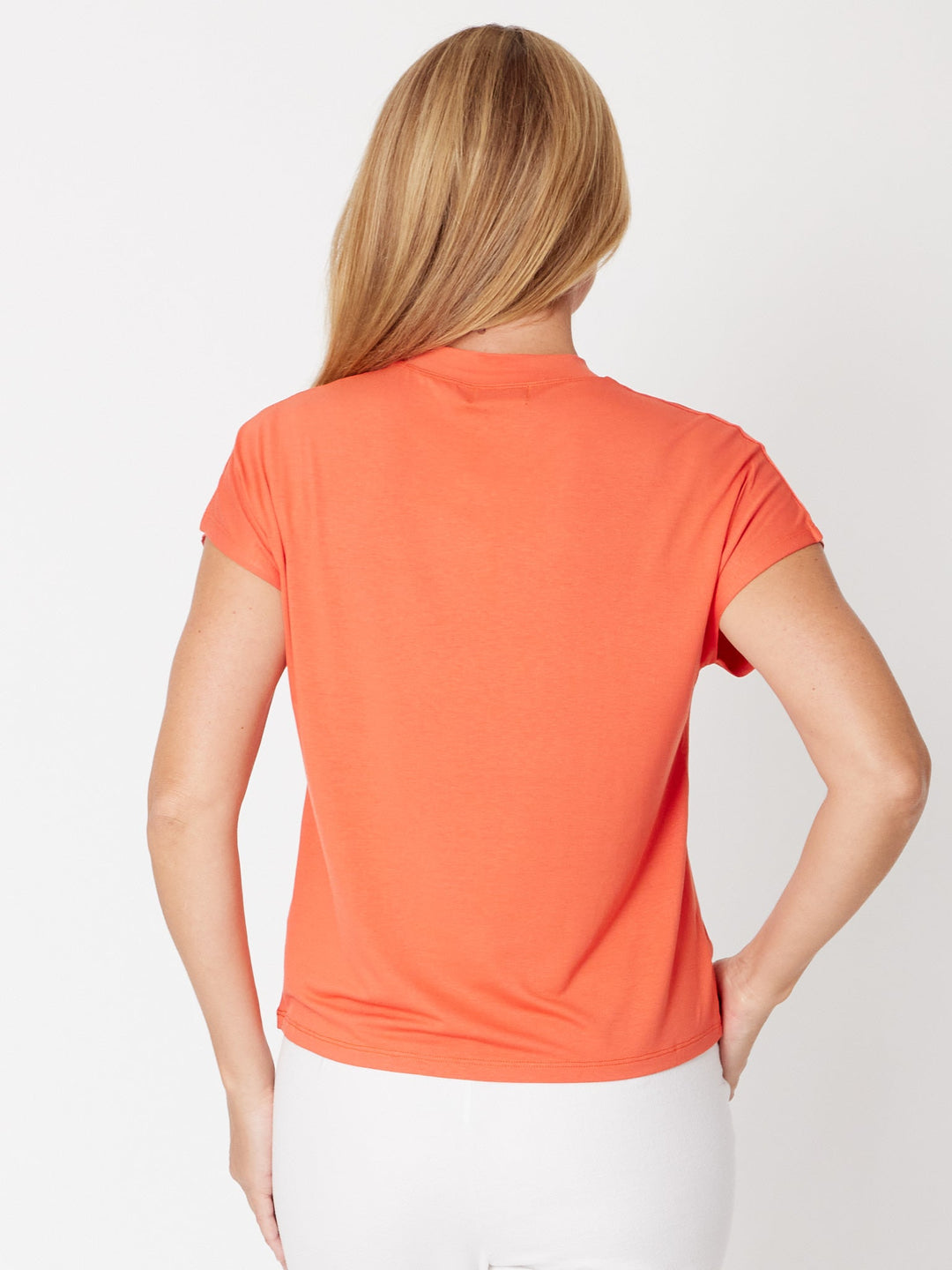 Cap Under Jacket Top --  Rust - 25892