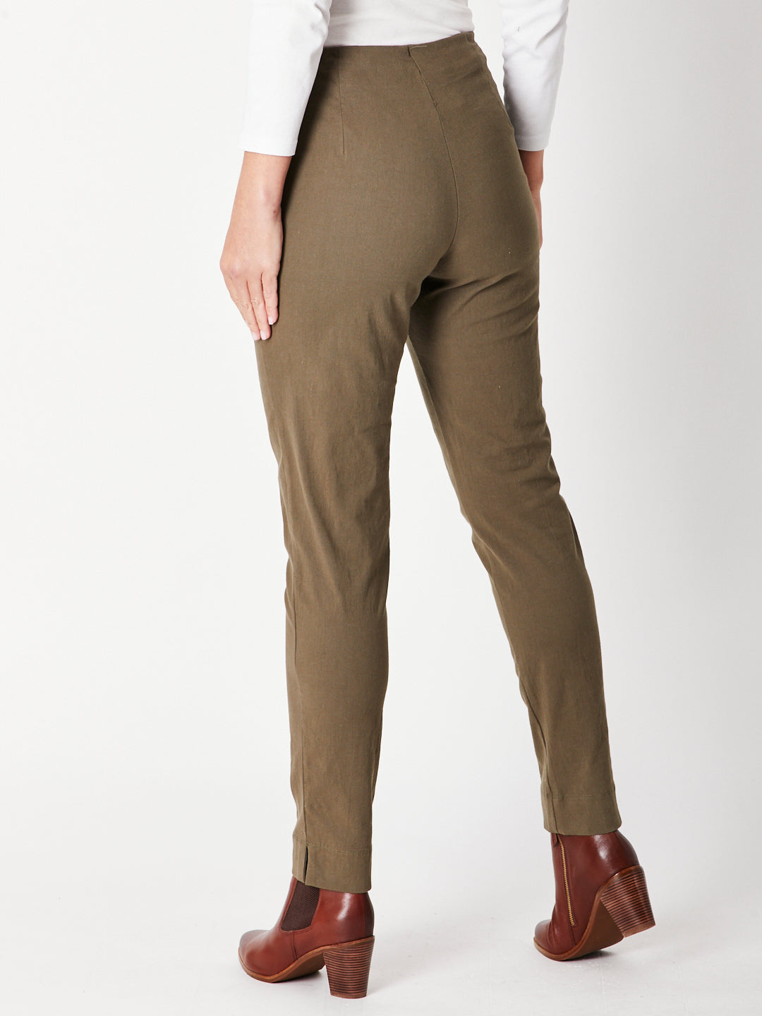 FULL LENGTH COTTON PANT(COTTOLENE - the new bengaline) - KHAKI 25963- SC