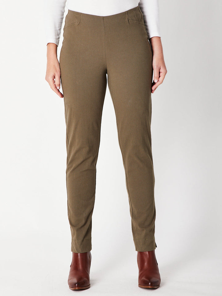FULL LENGTH COTTON PANT(COTTOLENE - the new bengaline) - KHAKI 25963- SC
