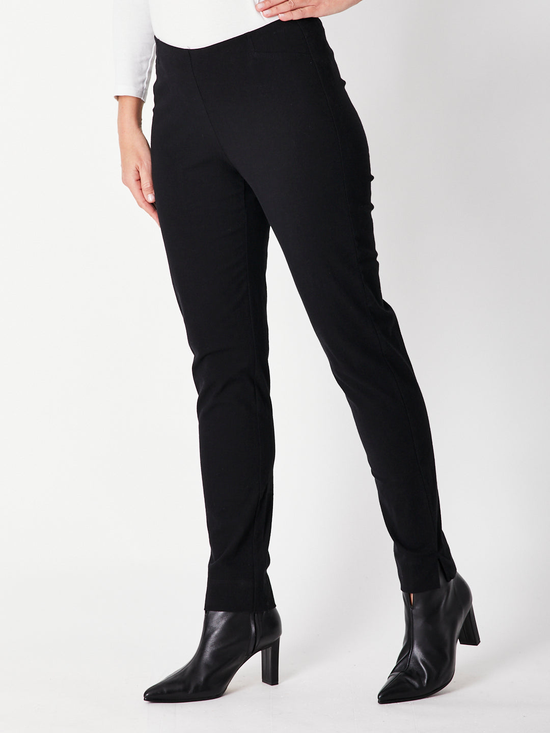 FULL LENGTH COTTON PANT(COTTOLENE - the new bengaline) - BLACK 25963- SC