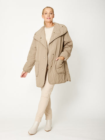 Shot Puffer Coat - Straw - 32026 - 