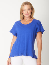 Ruffle Core Top - Royal -26423