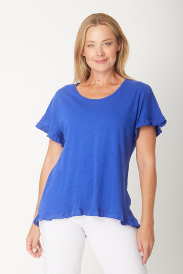 Ruffle Core Top - Royal -26423 - Luna Sky