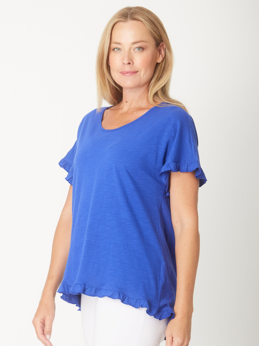 Ruffle Core Top - Royal -26423