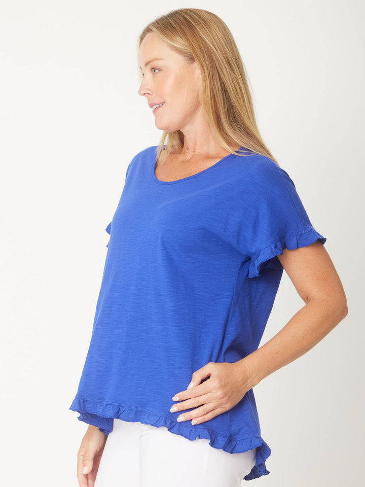 Ruffle Core Top - Royal -26423