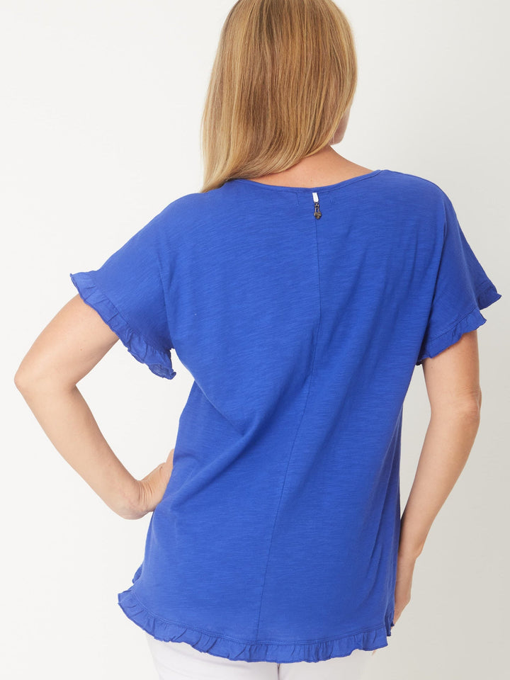 Ruffle Core Top - Royal -26423