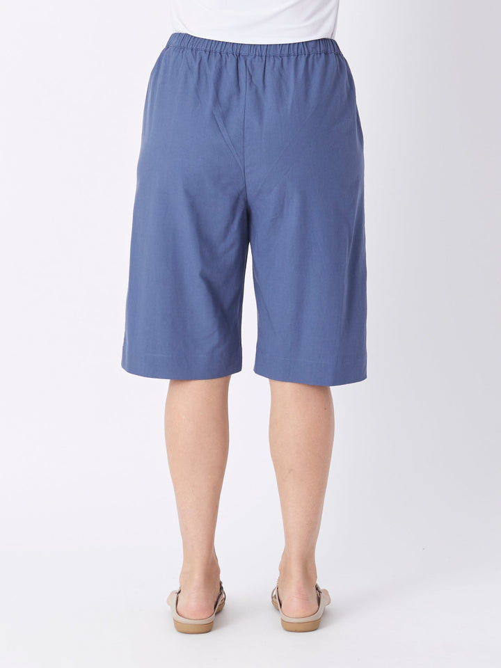 Pull On Cotton Short -Denim - 26665