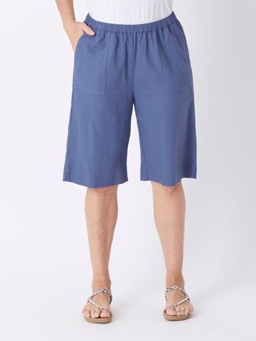 Pull On Cotton Short -Denim - 26665 - Clothes for Senior & Elderly Women
