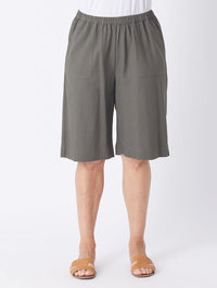 Pull On Cotton Short - Khaki - 26665
