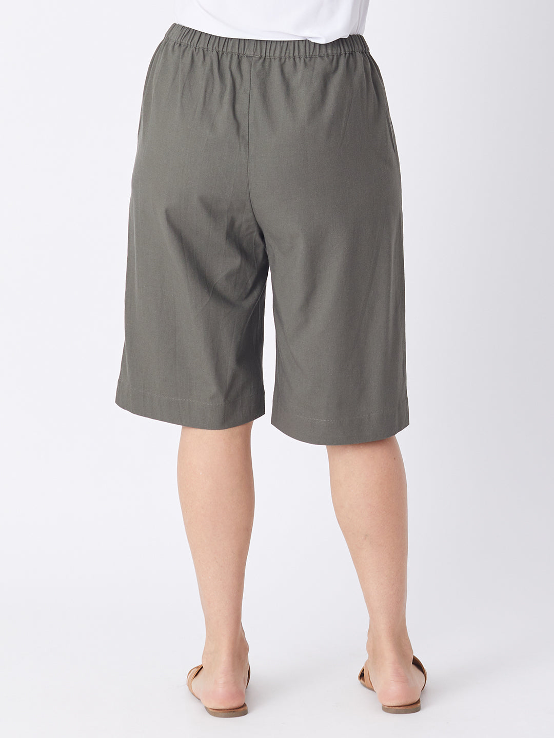 Pull On Cotton Short - Khaki - 26665