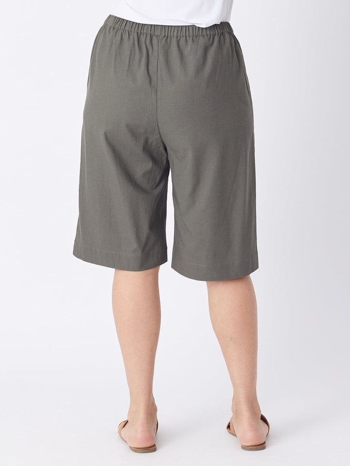 Pull On Cotton Short - Khaki - 26665