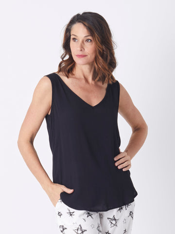 Reversible Shell Top - BLACK 24355-S - Tops