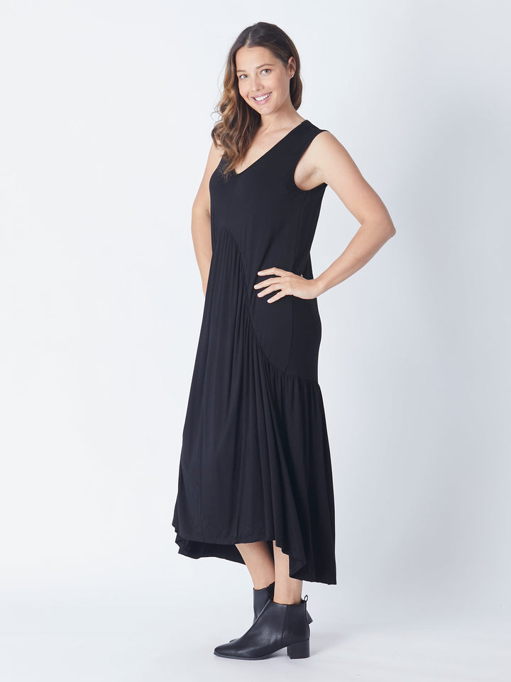 Front Rise Dress - Black - 26942