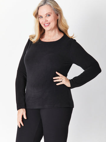 Micro Fleece Top - BLACK - 27024 - New Arrivals