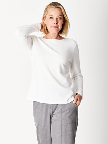 Micro Fleece Top- Winter white -27024 - New Arrivals