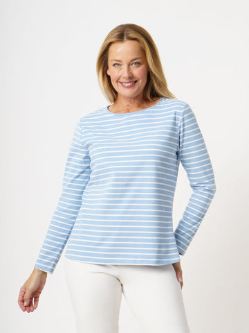 Micro Fleece Top- Blue/White -27024 - 