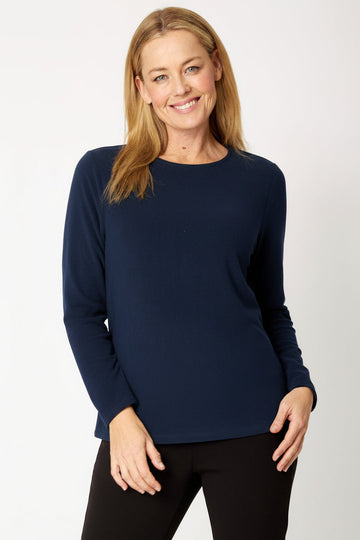 Micro Fleece Top - NAVY - 27024 - ZERO QTY ITEMS