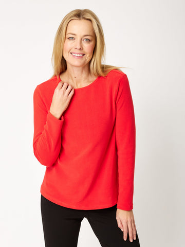 Micro Fleece Top - Coral- 27024 - 