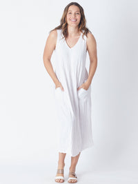 Stella Maxi Sleeveless Dress - White 27055-S