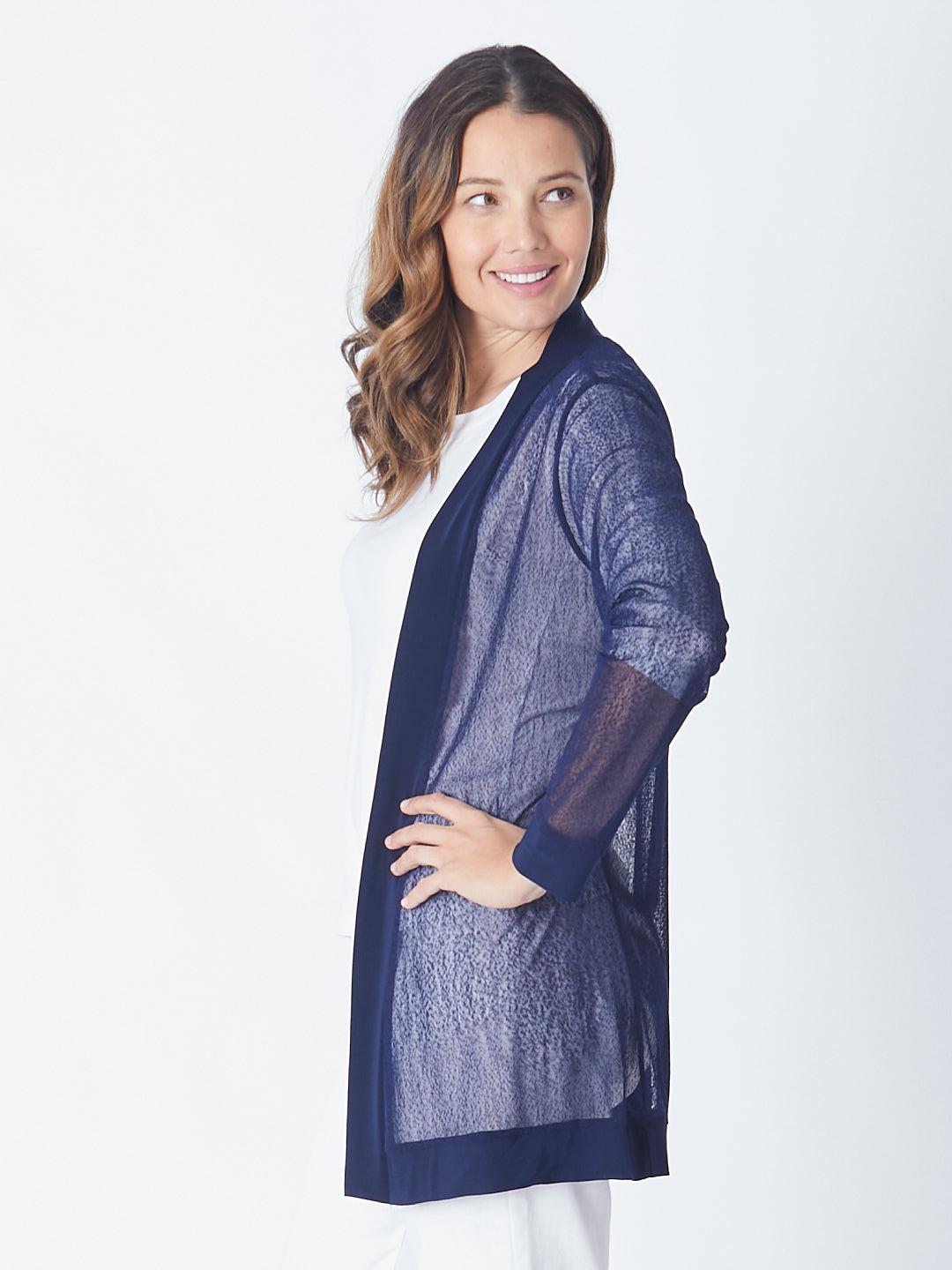 Longer Long Line Cover Up - 27288 Navy