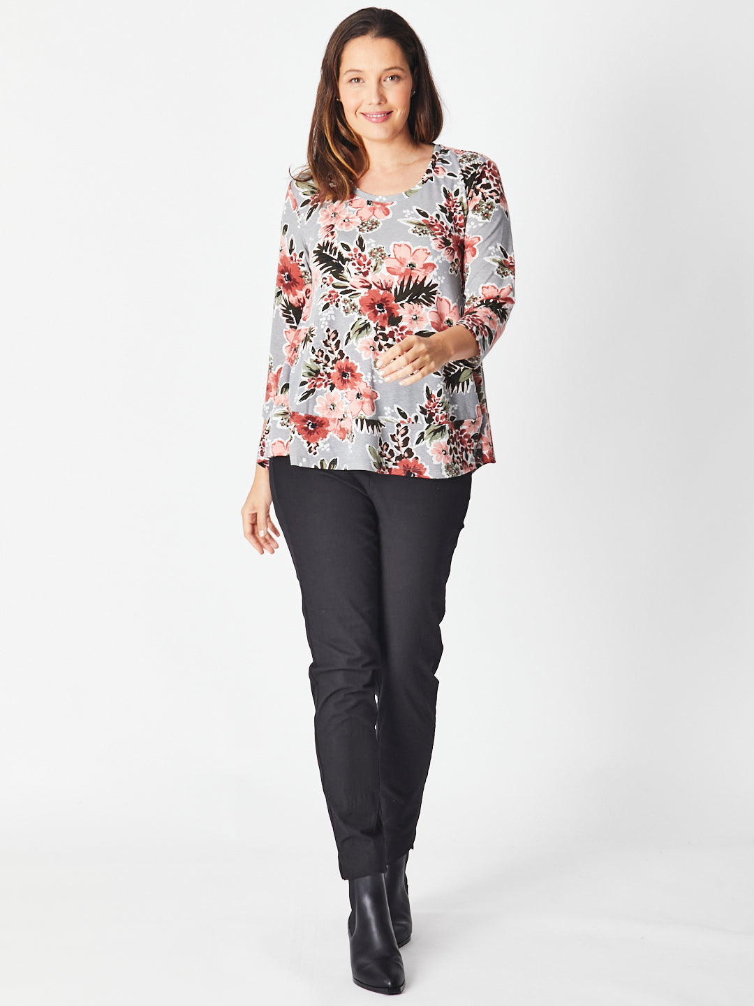 FULL LENGTH COTTON PANT(COTTOLENE - the new bengaline) - BLACK 25963- SC