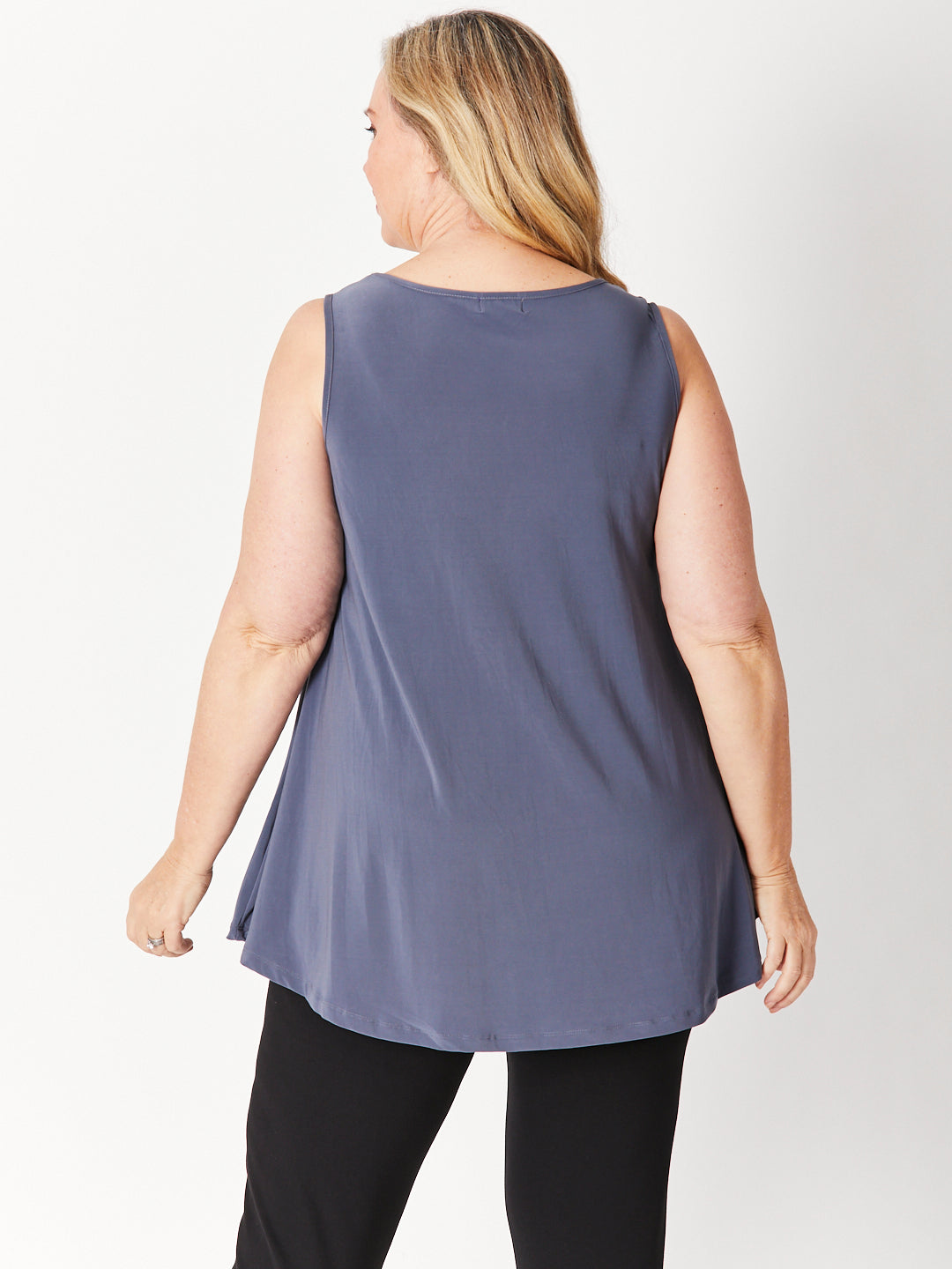Sheryl Swing Sleeveless Top - Pewter  -27561