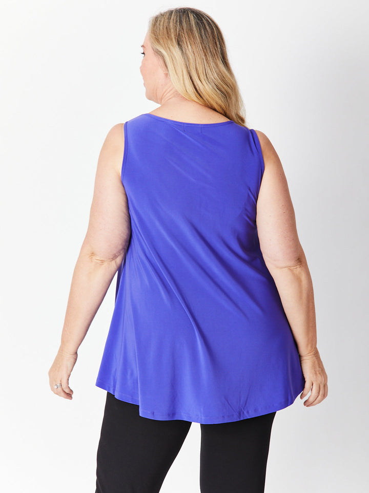 Sheryl Swing Sleeveless Top - Purple - 27561
