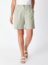 Button Up Short - Khaki -27696