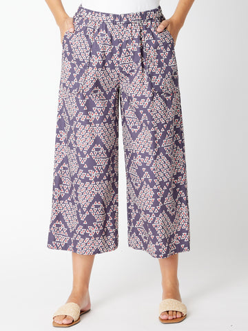 Bondi Pant Print - Grey - 30481 - Luna Sky