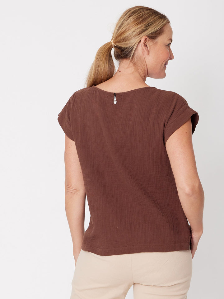 Tarin Everyday Top - Choc - 28018