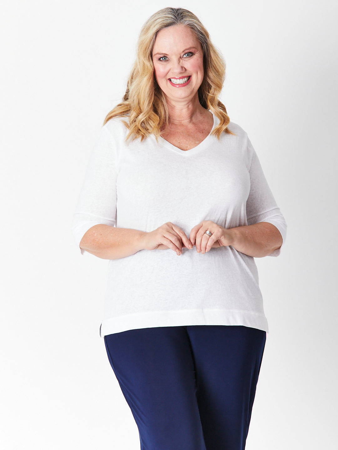 V TEE - WHITE 28185-S