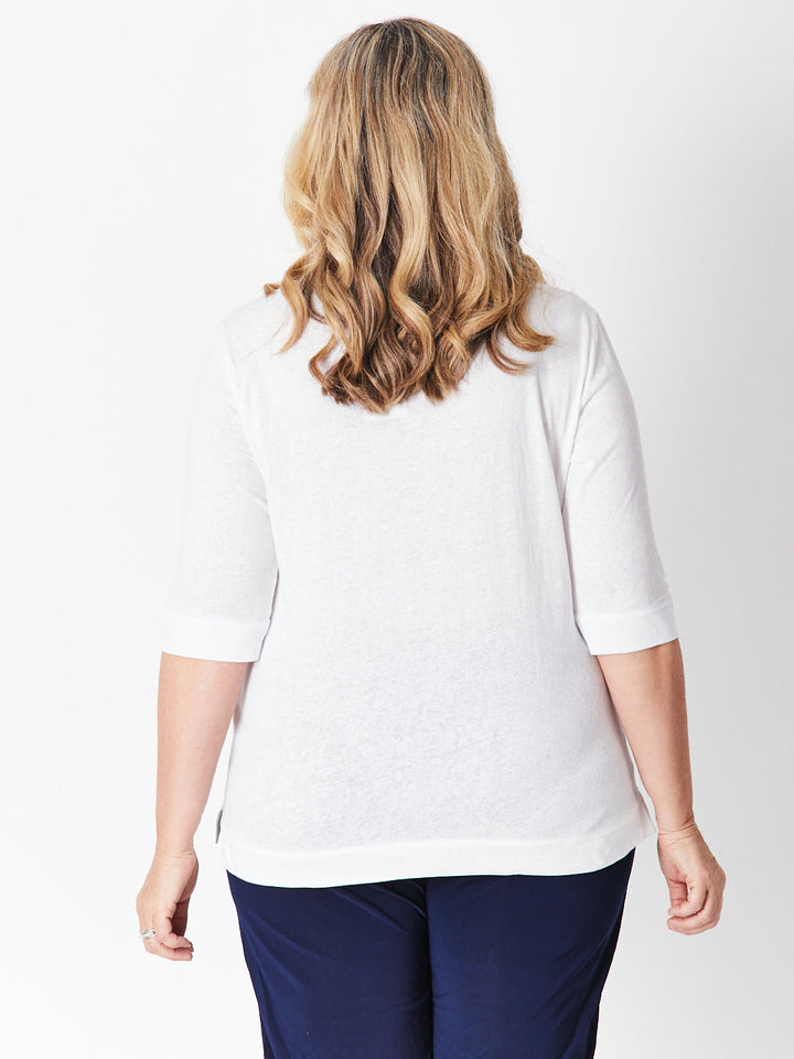 V TEE - WHITE 28185-S