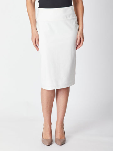 Colour Block Pencil Skirt  - White -28208 - Cordelia St