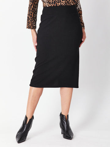 Suzie Rib Skirt - Black- 26805 - Cordelia St