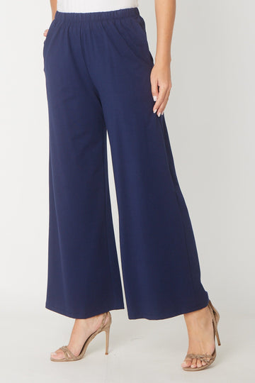 Bamboo Wide Leg Premium - Dark Navy - 28738 - SUMMER