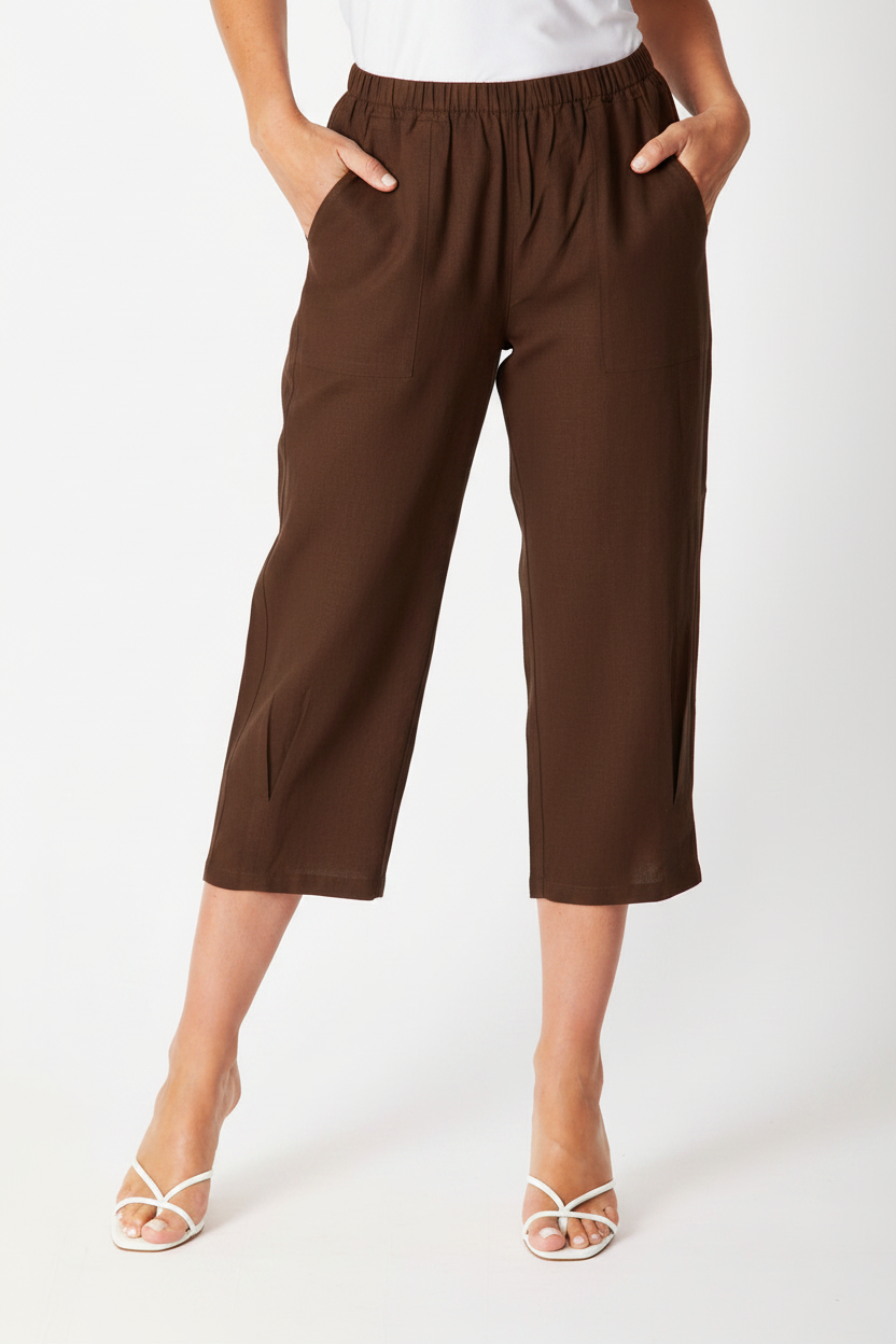 Romy Relaxed Pant- Choc -29226