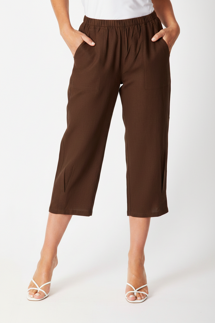 Romy Relaxed Pant- Choc -29226