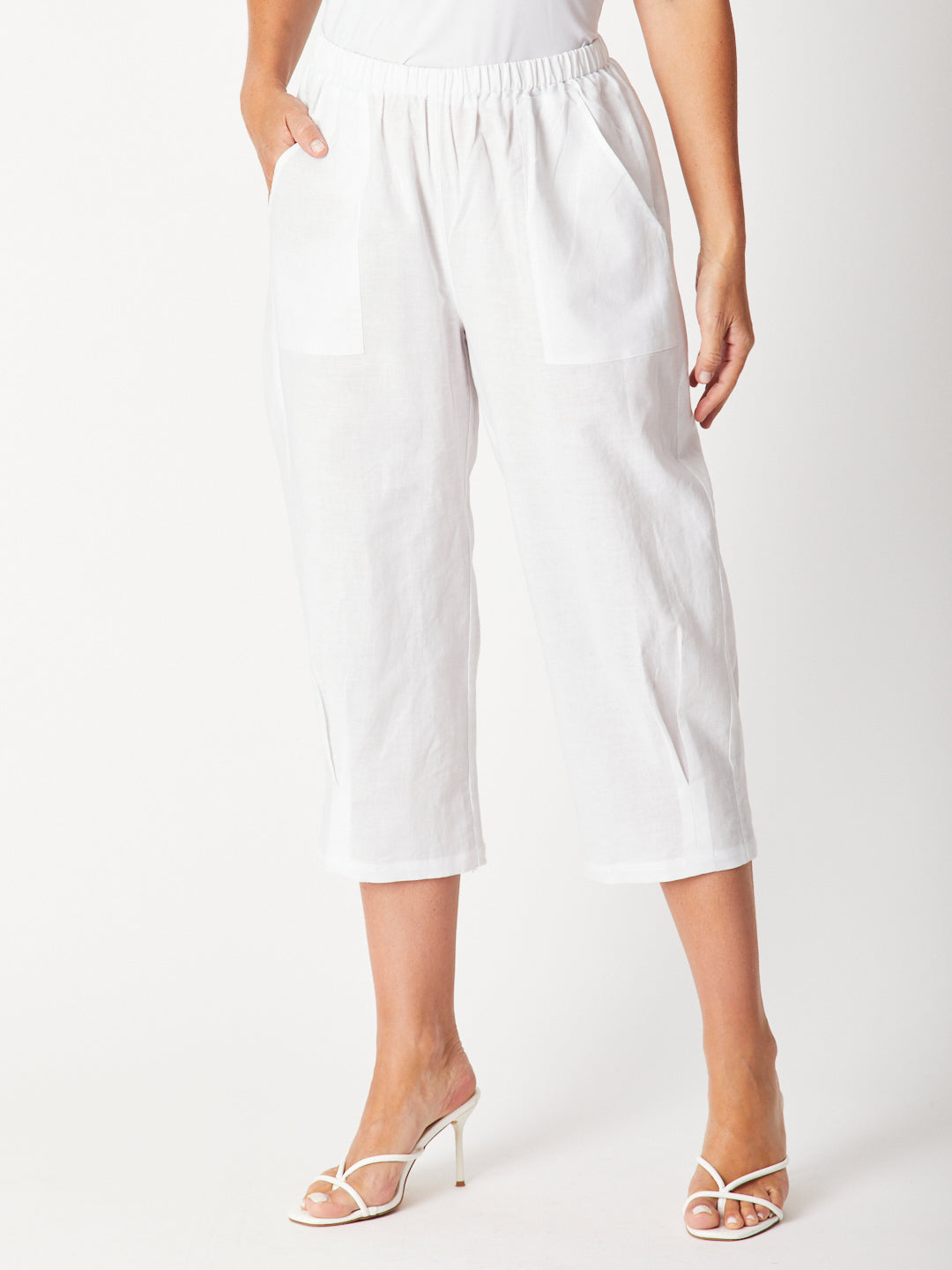 Romy Relaxed Pant-- White 29226