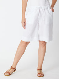 Summer Pull On Short - White -29314