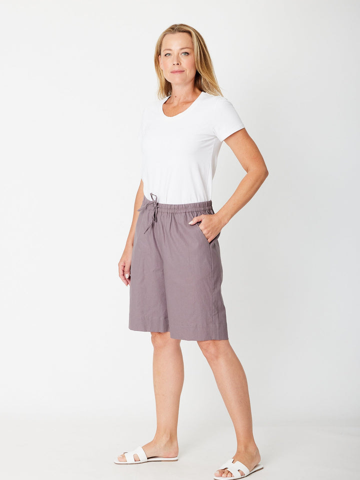 Summer Pull On Short - Steel 29314