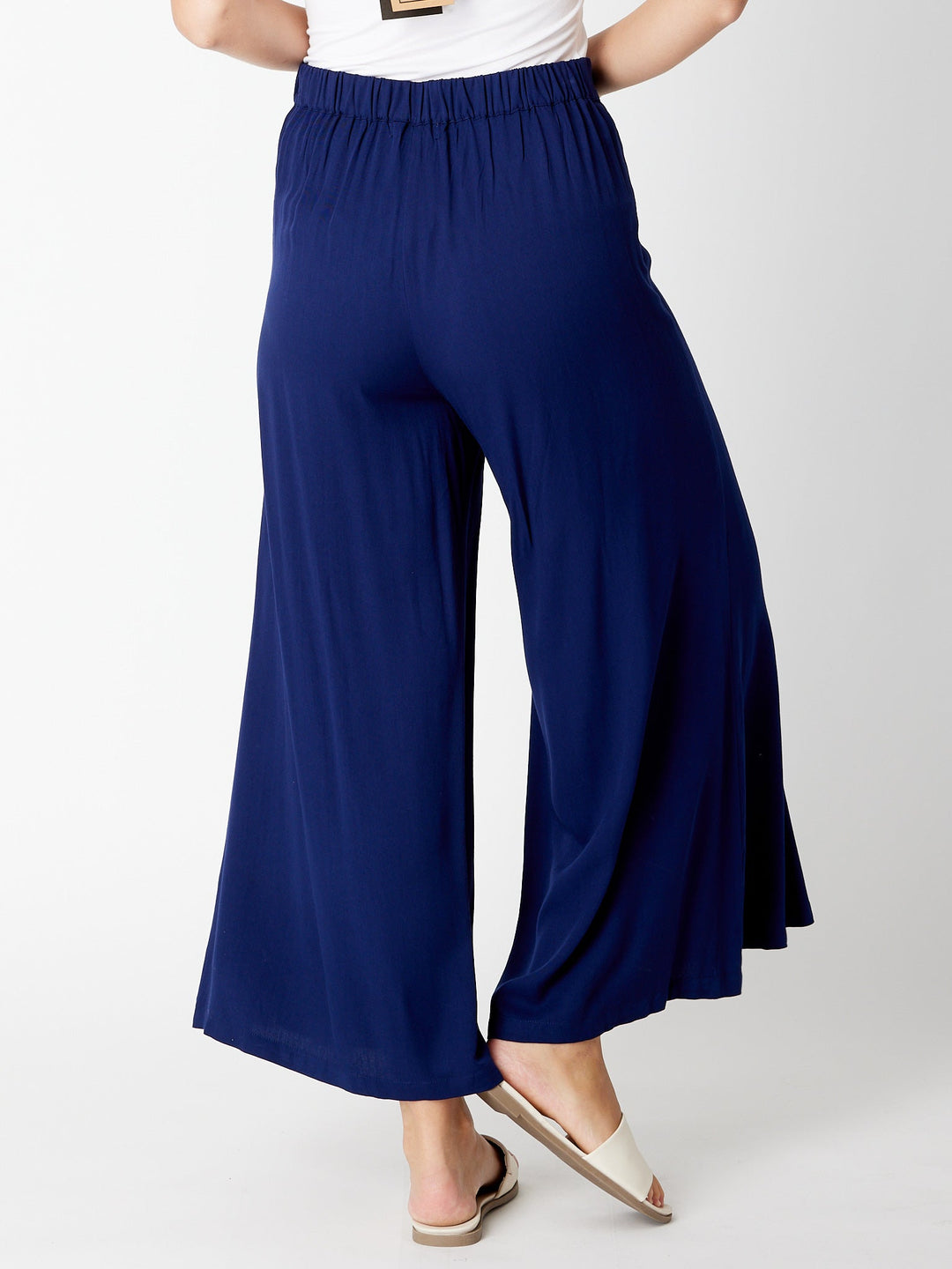 Floaty Wide Leg Core Pant- NAVY - 29403