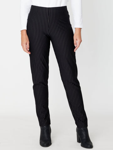 Pushkin Stripe Pant - Black - 29471 - Cordelia St