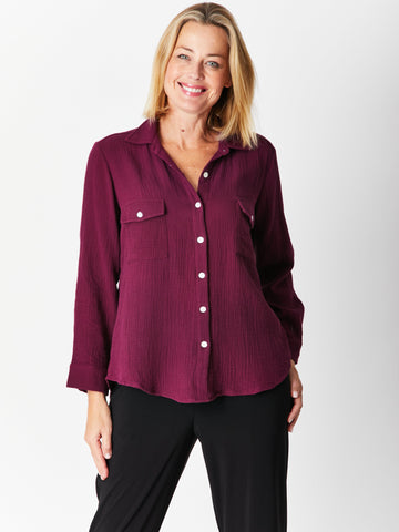 Bonded Shirt - Shiraz - 29682 - Clothes for Senior & Elderly Women