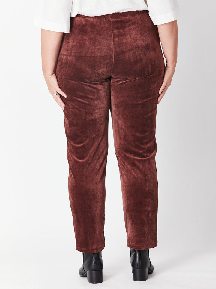 Velour Pocket Pant  - Coffee - 29719