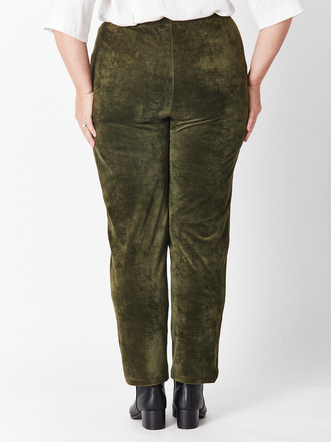 Velour Pocket Pant - Khaki - 29719