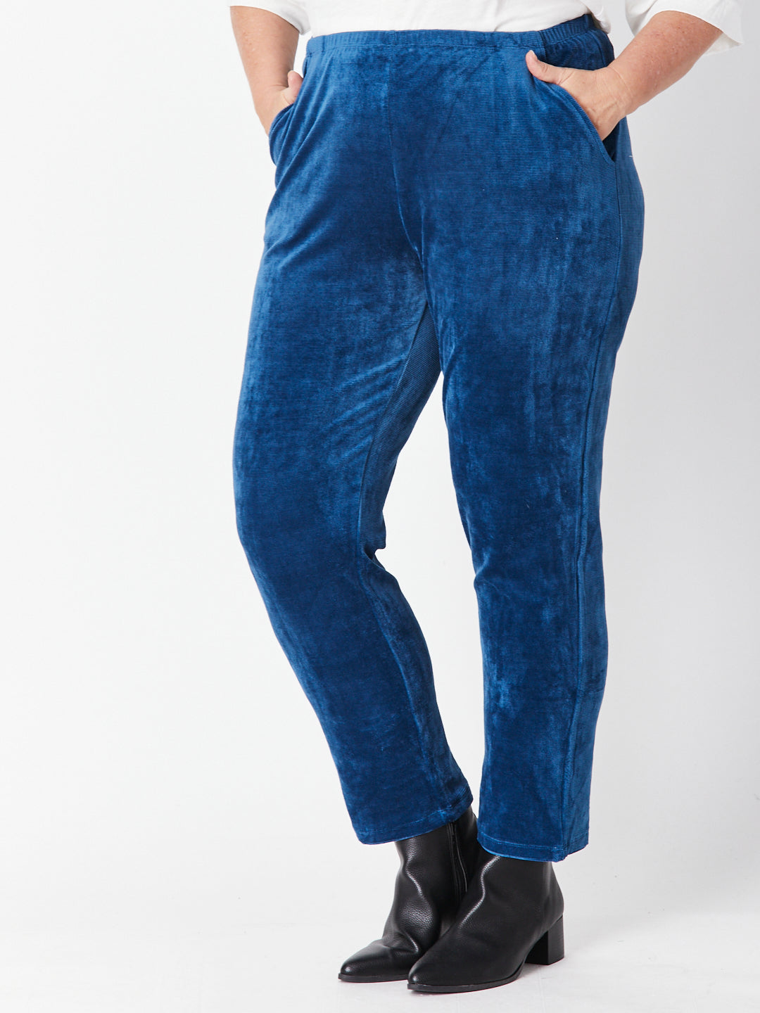 Velour Pocket Pant - Teal - 29719