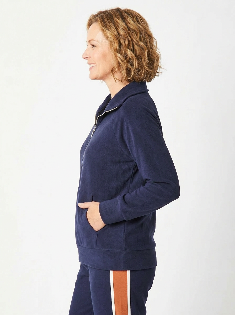 Half Zip Fleece Top - Ink- 29783